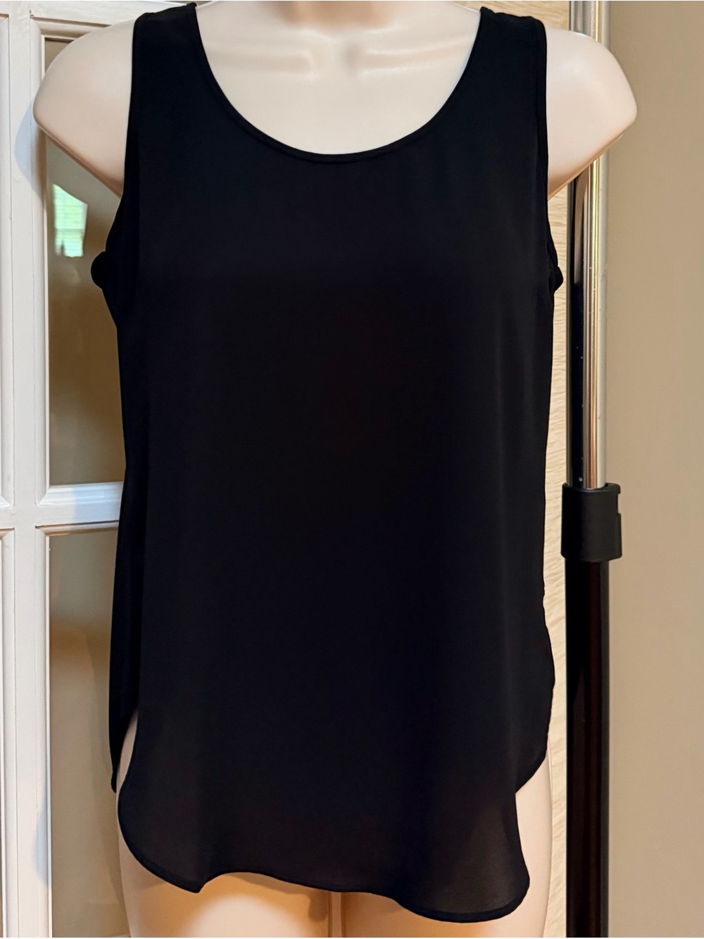 J. Crew Black Sleeveless Scoop Neck Camisole